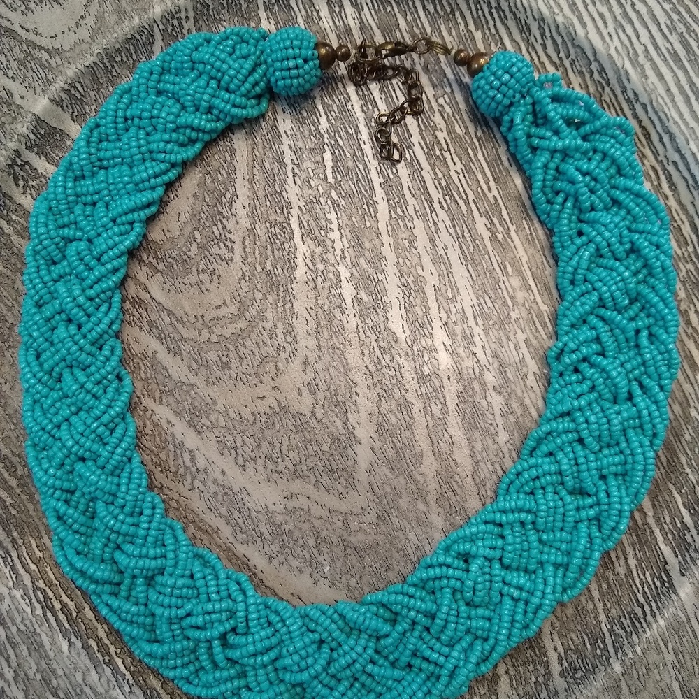 Thick Seed bead necklace #018